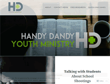 Tablet Screenshot of handydandyyouthministry.com